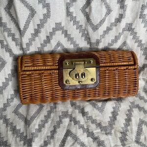 KOTUR wicker clutch
